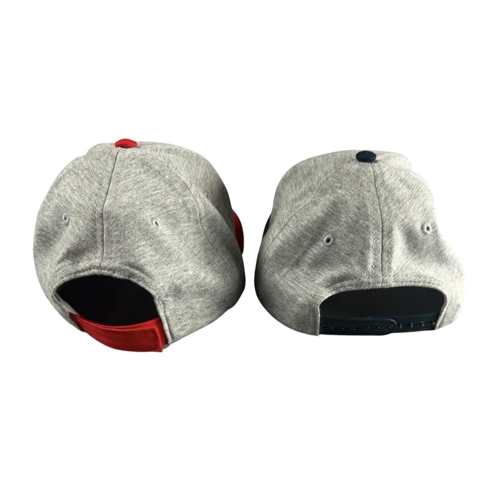 DISNEY Mickey Minnie Mouse Hat Lot 2 Caps Snapback Adjustable Gray Red Blue OSFM - Picture 5 of 7